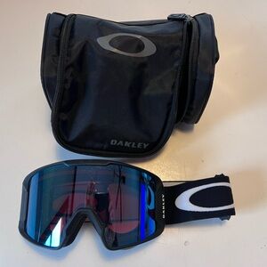 Oakley Line Miner snow goggles with case